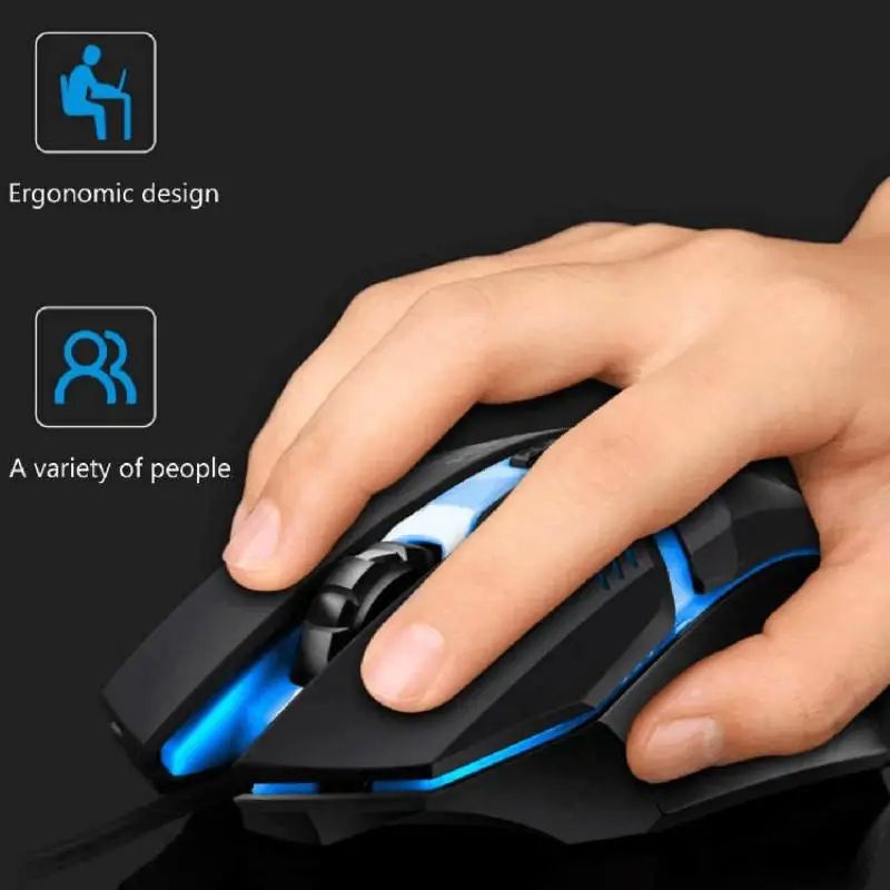 Latest High Quality Ergonomic Design Gaming Mouse USB Backlit For Desktop Laptop 3