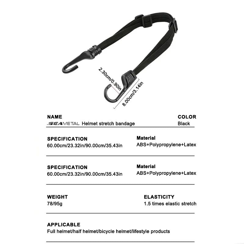 Motorcycle Elastic Rope Helmet Fixed Strap Elastic Adjustment Fix Rope For Bike Helmets 5