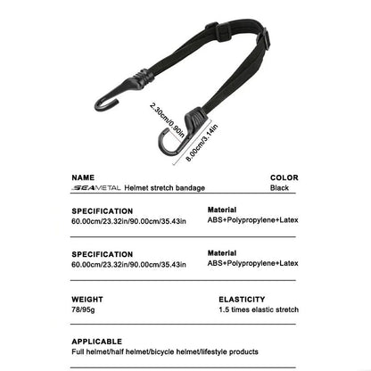 Motorcycle Elastic Rope Helmet Fixed Strap Elastic Adjustment Fix Rope For Bike Helmets 5