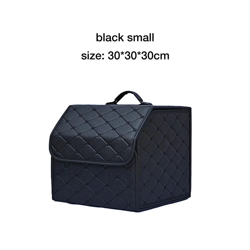 Car Trunk Organizer Box Large Capacity PU Leather Folding Storage Bag For Auto MultiUse Tools Emerg 8