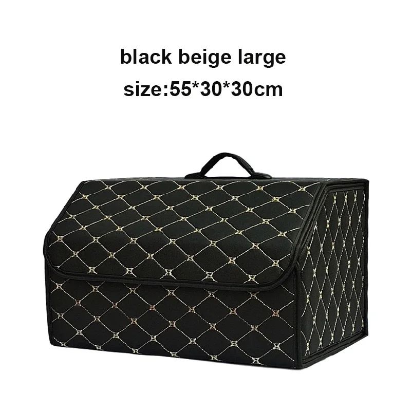 Car Trunk Organizer Box Large Capacity PU Leather Folding Storage Bag For Auto MultiUse Tools Emerg 9