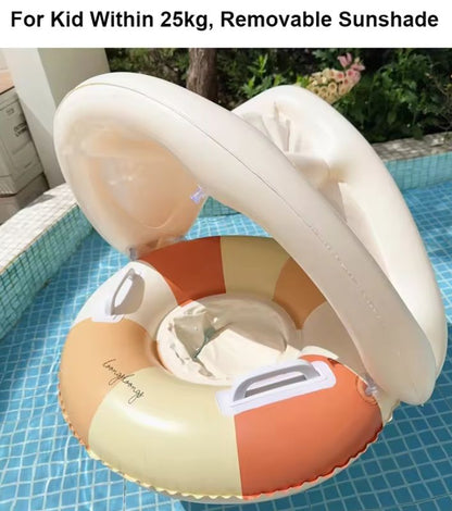 Rooxin Baby Pool Float With Canopy  Secure  Comfy Swim Ring For Toddlers 8