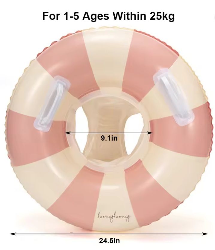 Rooxin Baby Pool Float With Canopy  Secure  Comfy Swim Ring For Toddlers 6