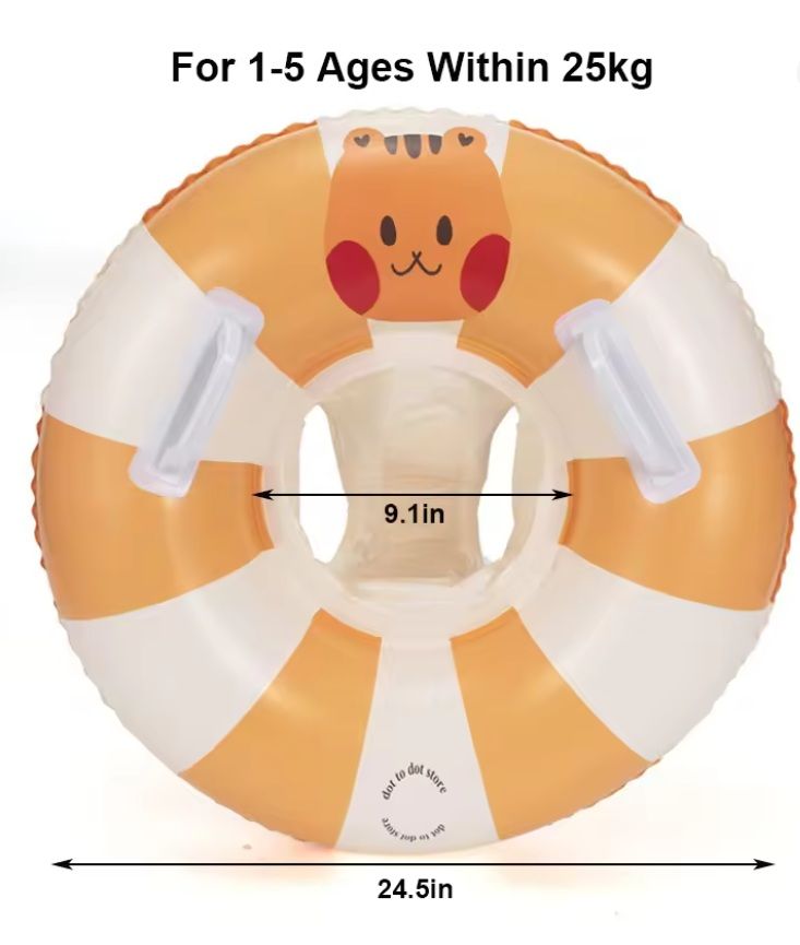 Rooxin Baby Pool Float With Canopy  Secure  Comfy Swim Ring For Toddlers 5