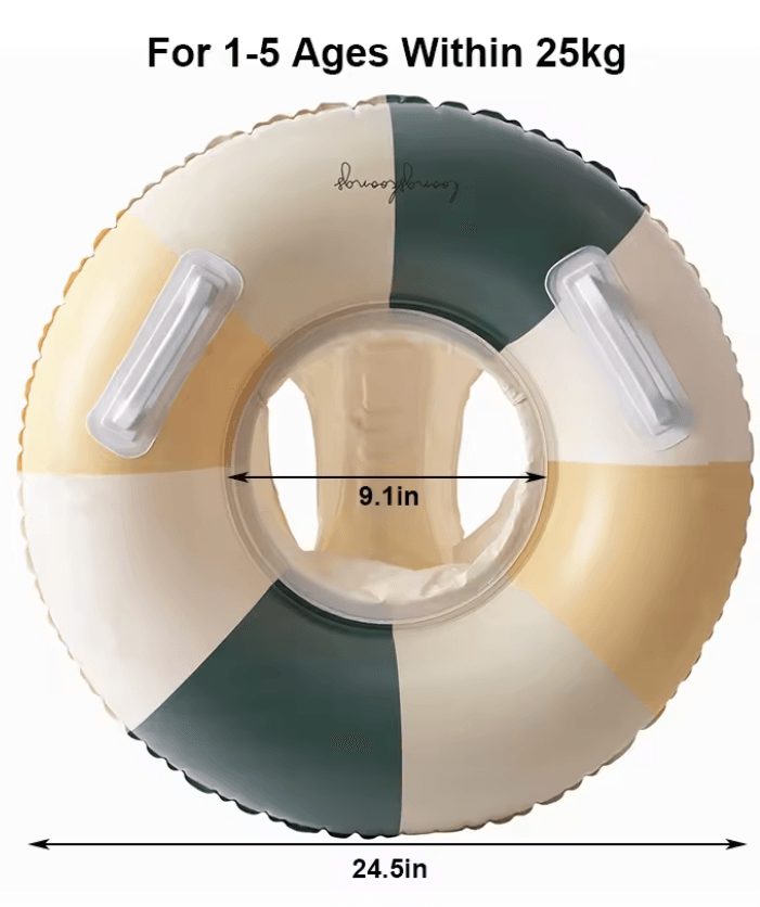 Rooxin Baby Pool Float With Canopy  Secure  Comfy Swim Ring For Toddlers 4