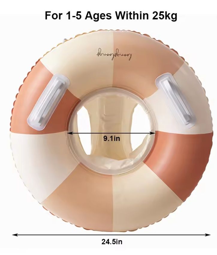 Rooxin Baby Pool Float With Canopy  Secure  Comfy Swim Ring For Toddlers 3