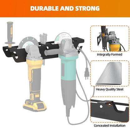 Angle Grinder Holder Metal Wall Mount Rack With Cord Hanger Organizer Bracket For Angle Grinders Cu 1