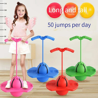 Childrens Bouncing Ball Frog Jump Equipment, Long Height Exercise & Balance Training for High Jump