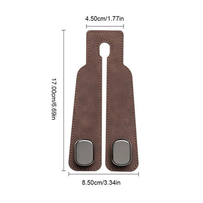 SEAMETAL Car Headrest Hook Premium Suede Alloy Dual Rear Seat Hanging Hanger Universal Car Hook Pho 5