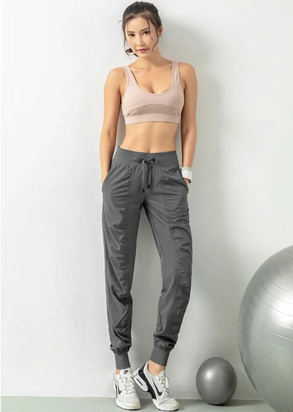 QuickDry Jogger Sweatpants For Women  Lightweight Breathable Gym  Running Pants With Pockets 2