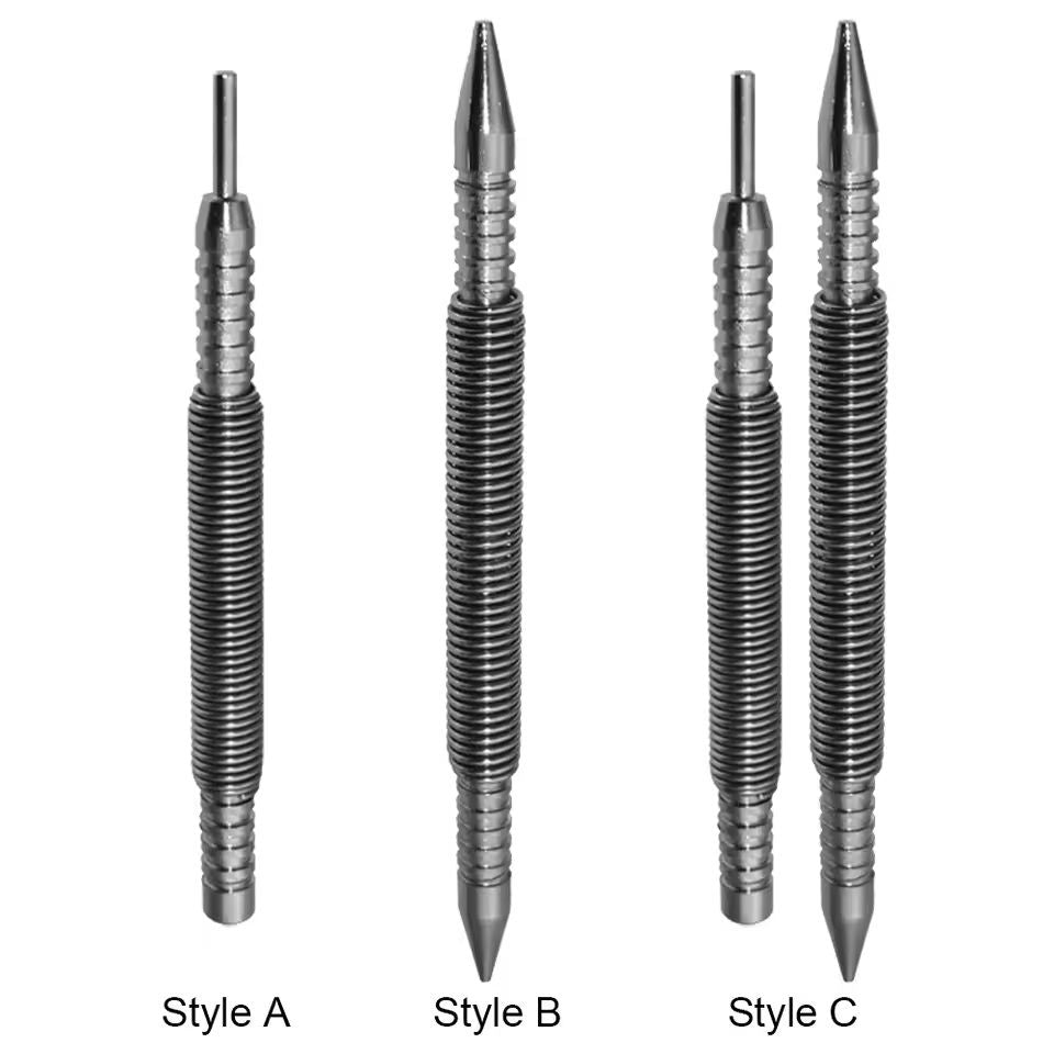 Spring Loaded Center Punch Tool For Marking Metal And Wood Without Hammer 8