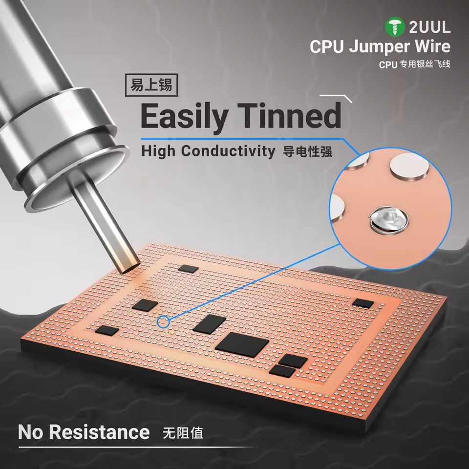 Silver Wire Flying Line Tool For CPU Repair With High Conductivity 1