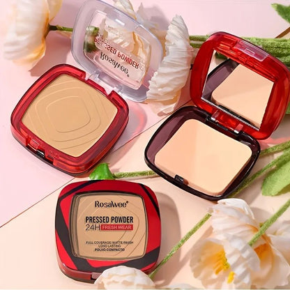 Fresh Wear Matte Full Coverage Pressed Powder Foundation With Puff Weightless Matte Finishing Makeu 1