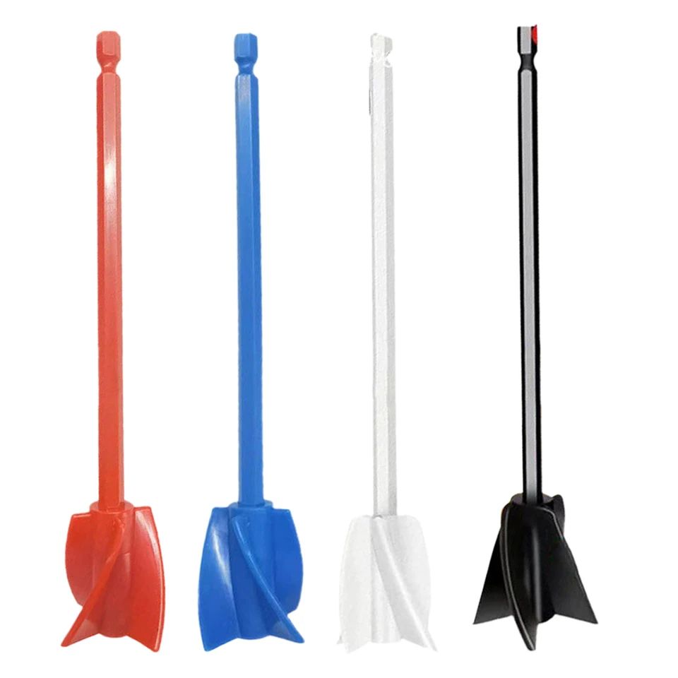 Mixer Paint Drill Attachment Paddle  Spiral Resin  Paint Mixer Stirrer With Drill Chuck For Liquids 5