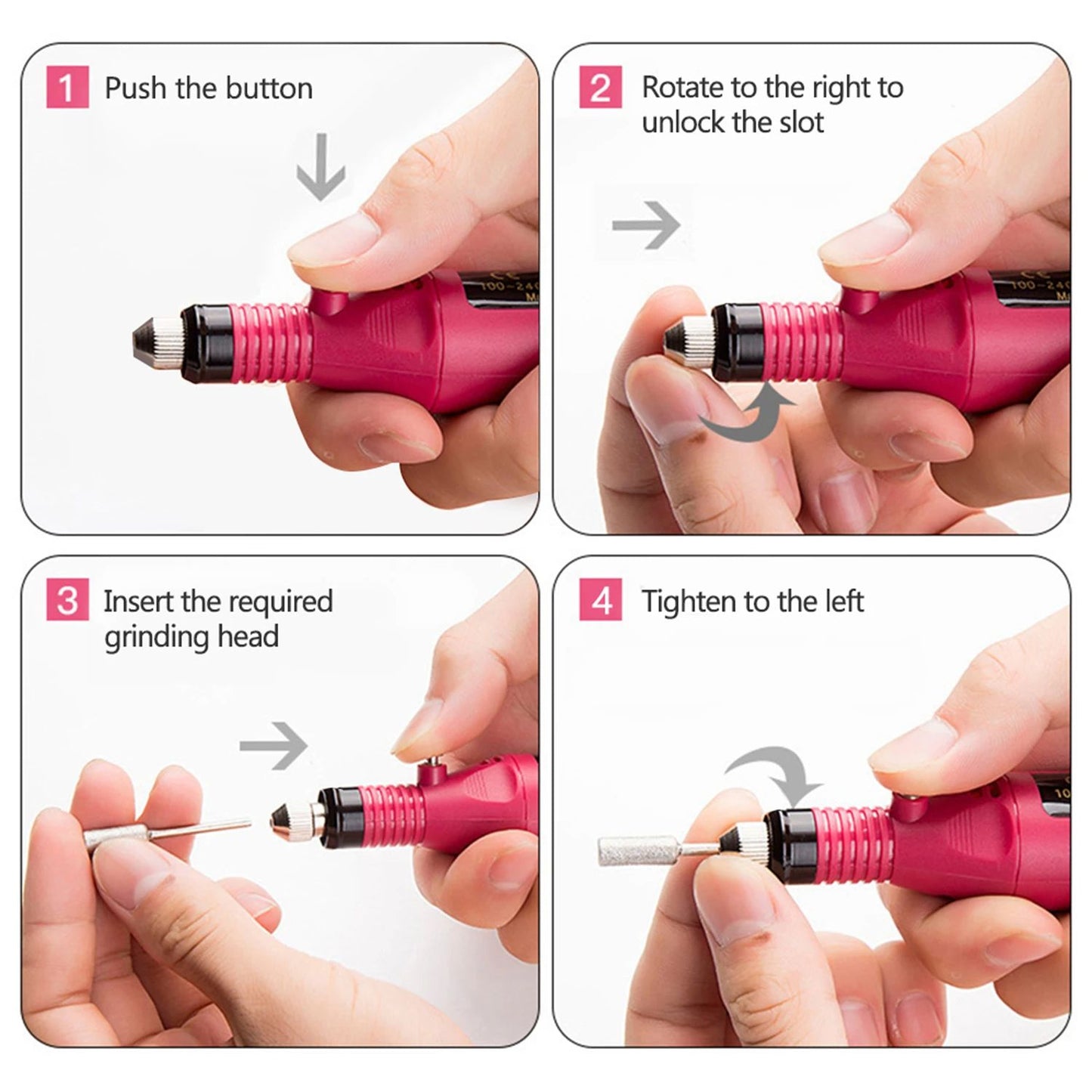 Strong Function Nail Drill Machine Set Electric Nail Sander Gel Polish Remover Tool For Manicure Pe