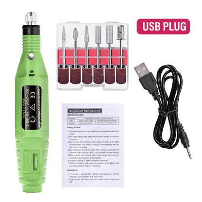Strong Function Nail Drill Machine Set Electric Nail Sander Gel Polish Remover Tool For Manicure Pe
