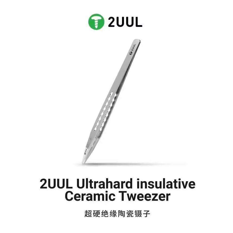 Ultrahard Ceramic Tweezer Anti Static Insulated Tip For CPU IC PCB Repair 4
