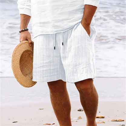 Mens Lightweight Casual Beach Shorts  MultiPocket Comfort For Travel Lounging  Summer Style 1