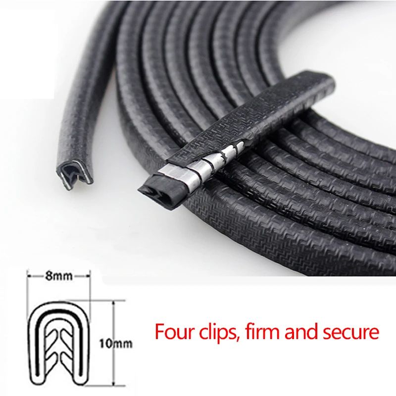Car Door Edge Protector Universal Auto Door Guard Protective Sealant Strips For Doors Trunk  Hood 1