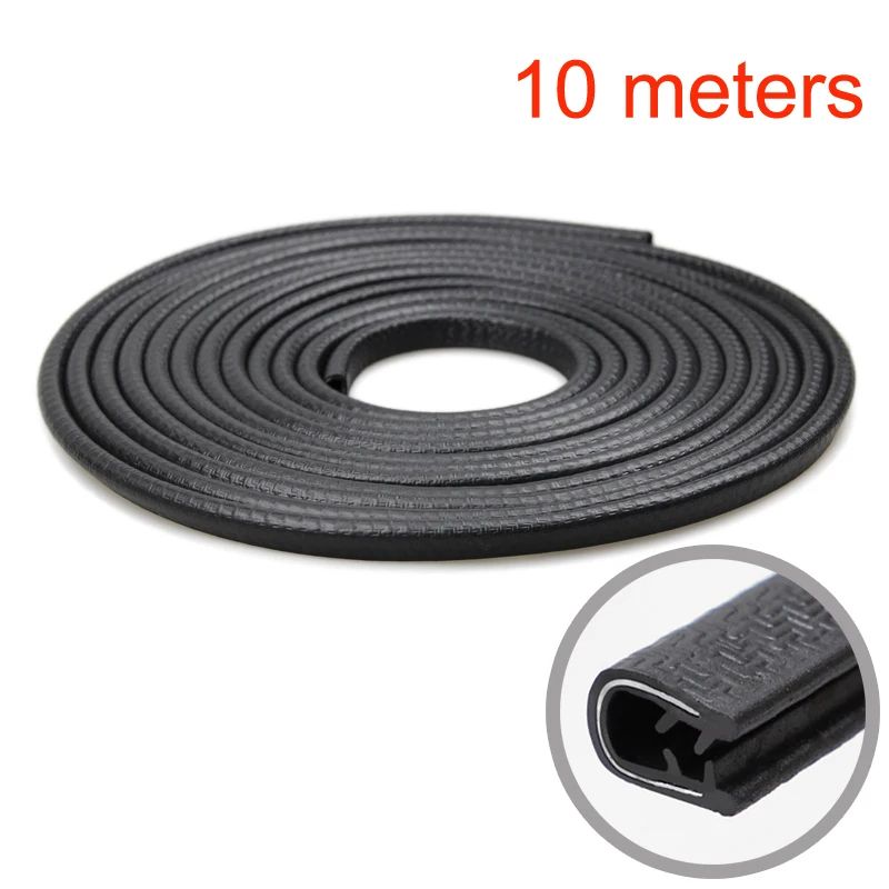 Car Door Edge Protector Universal Auto Door Guard Protective Sealant Strips For Doors Trunk  Hood 8