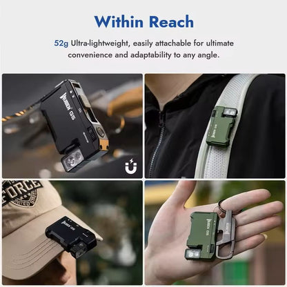 Mini Rotating Head Flashlight With Magnetic Tail  400 Lumens Waterproof EDC Pocket Torch 3