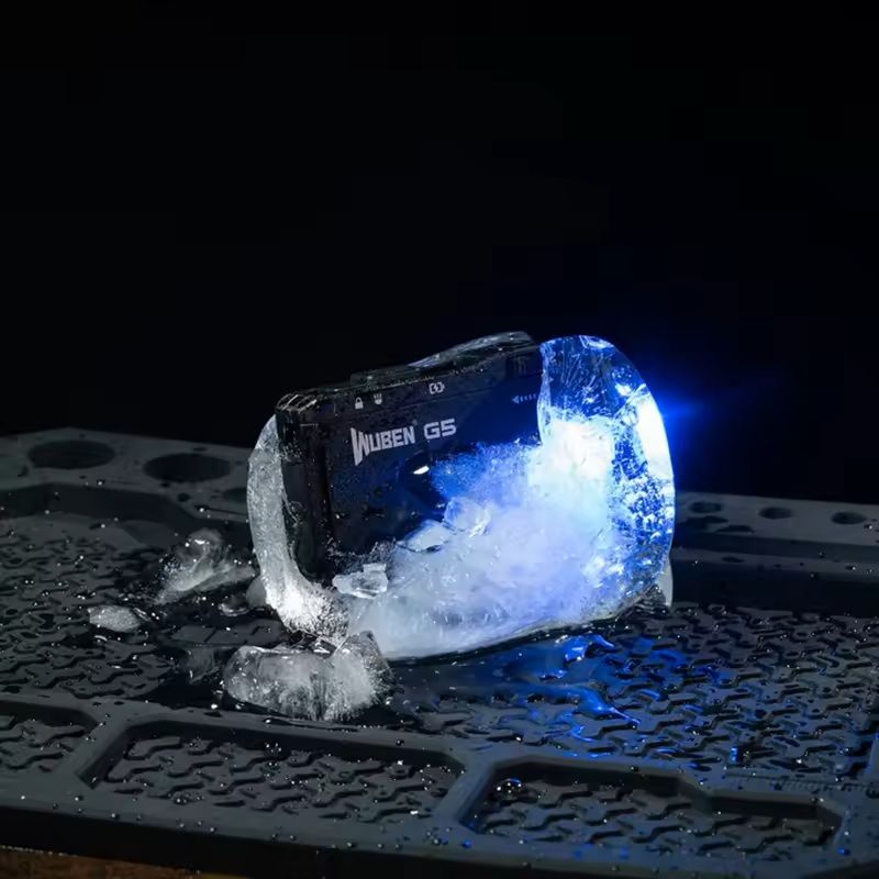 Mini Rotating Head Flashlight With Magnetic Tail  400 Lumens Waterproof EDC Pocket Torch 5