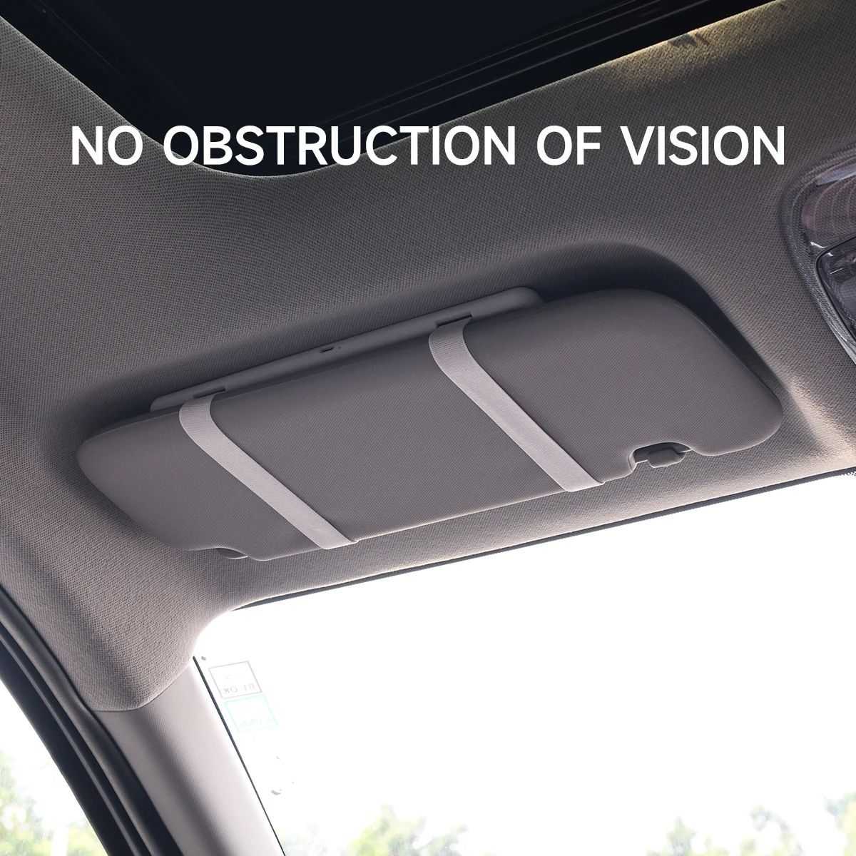 Car Interior Sun Visor LED Makeup Mirror HD Rechargeable Thin Vanity Mirror With Touch Screen Fill  3