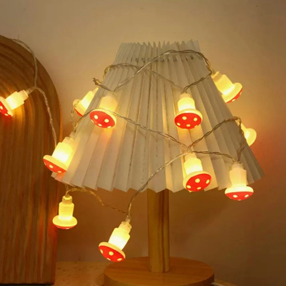 Mushroom LED Fairy Lights USBBattery Powered String Light For Christmas Party Decor Holiday Gift Fa 3