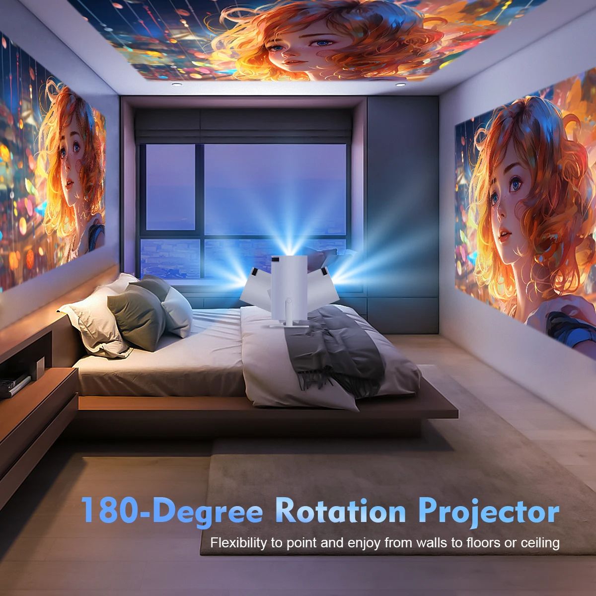 Magcubic Projector Pro 4K Android Dual Wifi Home Cinema Outdoor Projetor With Allwinner 3