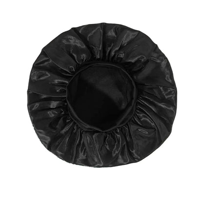 Women Satin Bonnet Hair Bonnet For Sleeping  Hair Care Silk Bonnets With Widebrim Soft Elastic Band 1