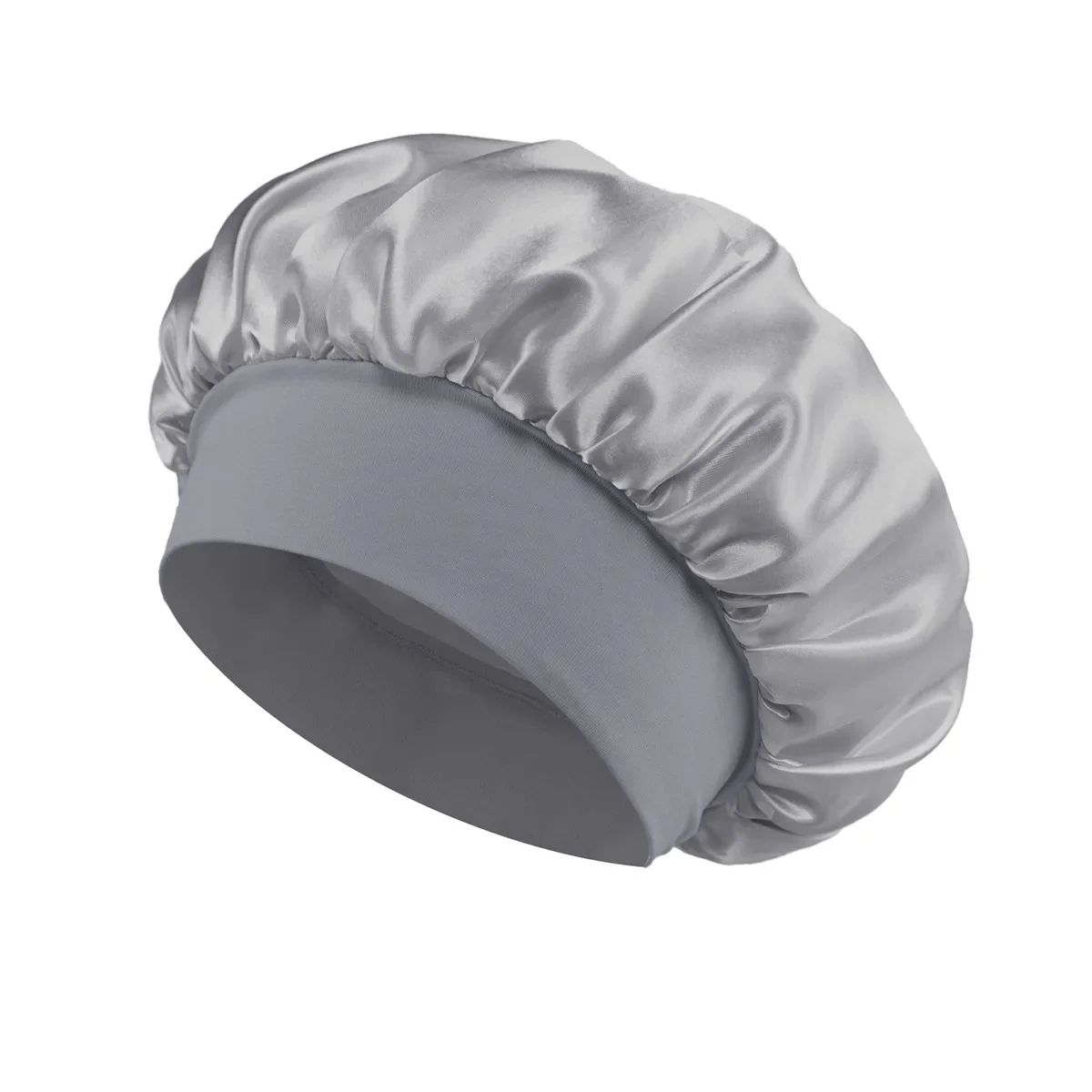 Women Satin Bonnet Hair Bonnet For Sleeping  Hair Care Silk Bonnets With Widebrim Soft Elastic Band 9