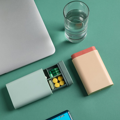 Small Portable Pill Case  Tablet Storage Container 7 Day Vitamin Box 1