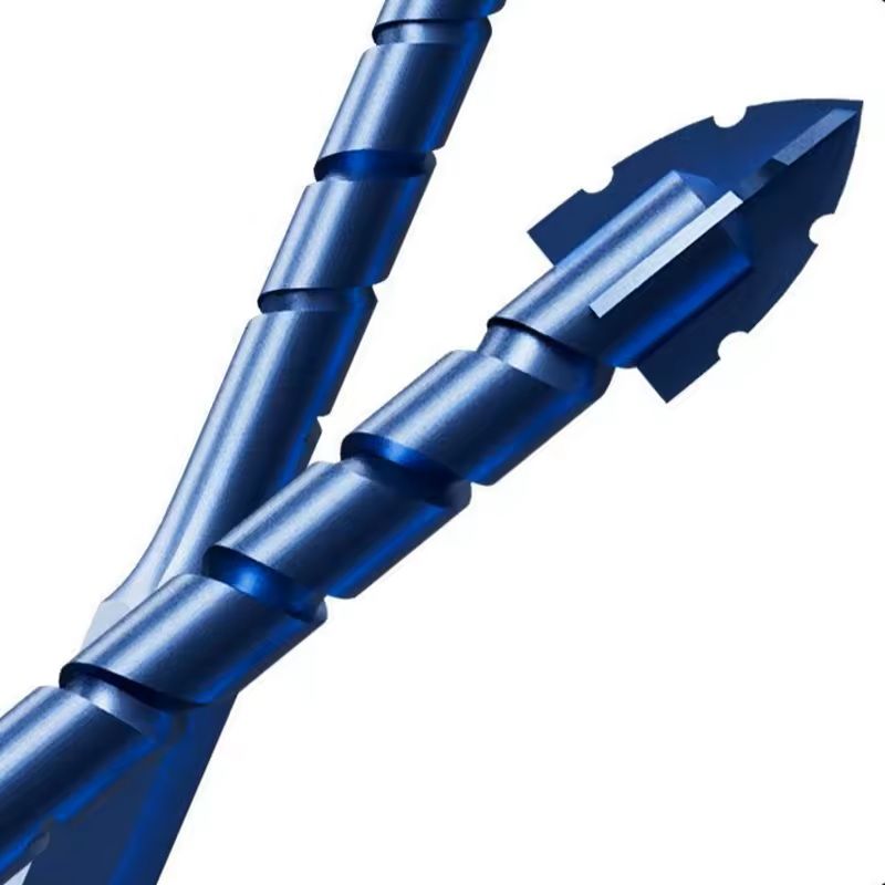 Serrated Drill Bit Set For Glass Tile And Concrete With Four Edge Tips In Assorted Sizes 5