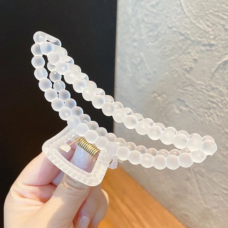 Large Clear Claw Hairpin Set For Women  Girls Strong Hold For Thick  Thin Hair Ideal For Fixed Hair 3