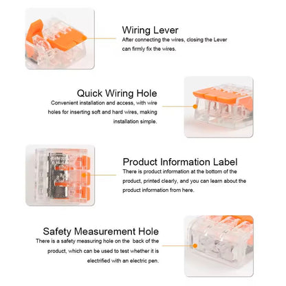Universal Splicing Wire Connector Kit With 2 3 5 Pin Terminals For Electrical Wiring Projects 6