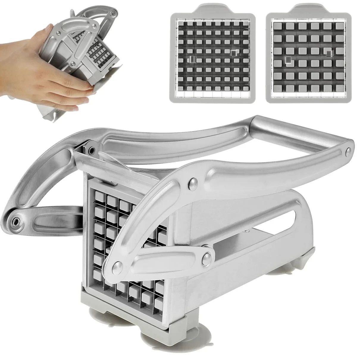 Stainless Steel Manual Potato Cutter  French Fries Slicer Potato Chips Maker Meat Chopper Dicer Cut 5