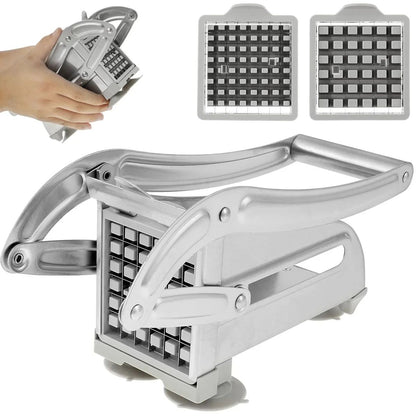 Stainless Steel Manual Potato Cutter  French Fries Slicer Potato Chips Maker Meat Chopper Dicer Cut 5