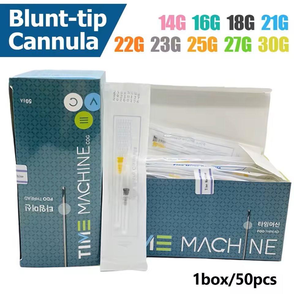 Disposable Blunt Tip Cannula Needles for Syringe Piercing and Tattoo Use 50pcs Box