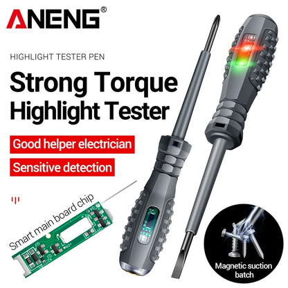 Screwdrivers Electric Pen Tester Voltage Detector Neon Bulb Pocket Meter Tools for Electricians Home DIY