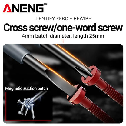 Screwdrivers Electric Pen Tester Voltage Detector Neon Bulb Pocket Meter Tools For Electricians Hom 2