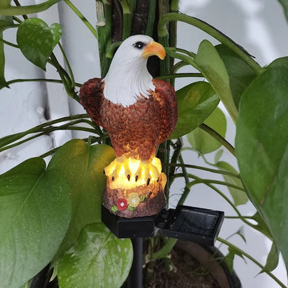 Solar Resin Eagle Outdoor Lamp Garden  Patio Decorative Lawn Light 5