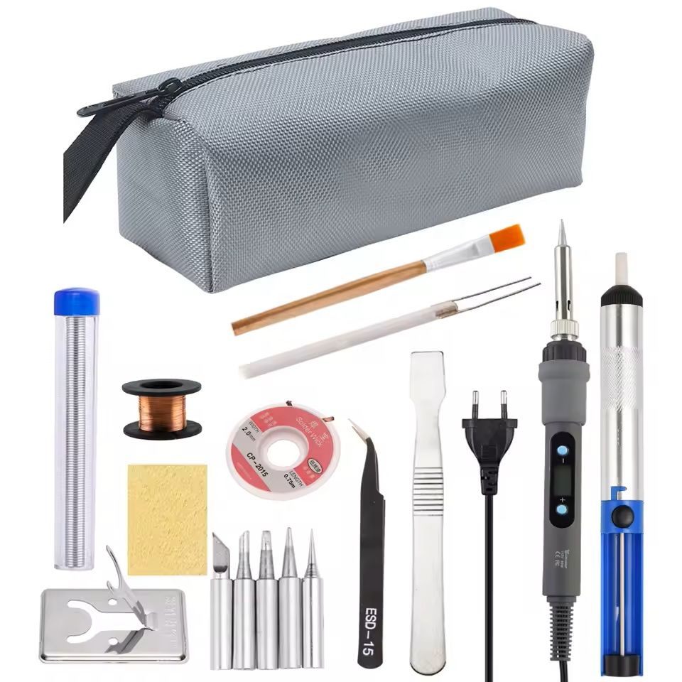Digital Soldering Iron Kit With Adjustable Temperature And Display For Electronic Repairs 15