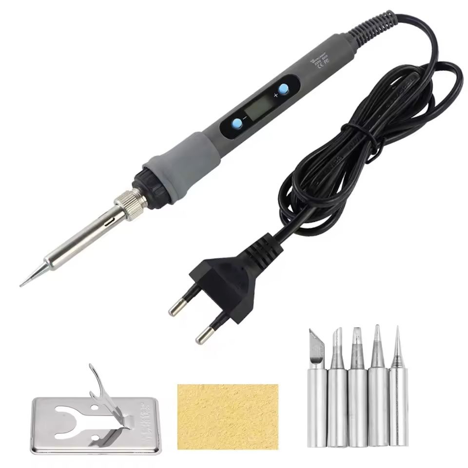 Digital Soldering Iron Kit With Adjustable Temperature And Display For Electronic Repairs 4