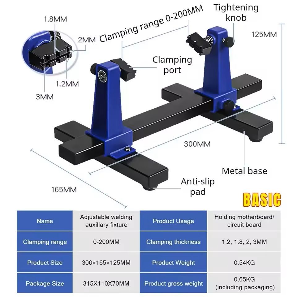 Adjustable PCB Holder With 360 Degree Rotation For Soldering And Circuit Board Assembly 6