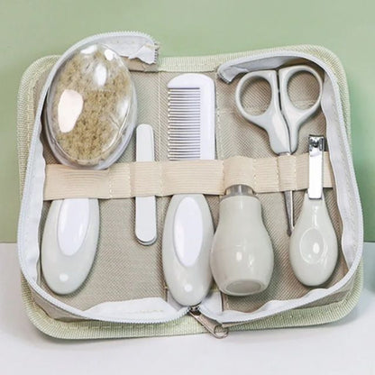 6Piece Baby Grooming Kit  Newborn Care Set With Nail Clippers Nasal Aspirator Brush  More 6