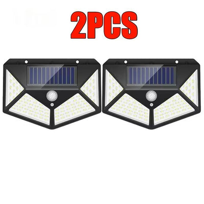 Solar Motion Sensor Wall Light For Outdoor Garden Pathway Lighting 6