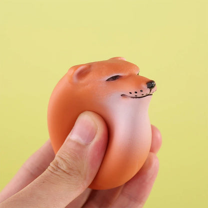 Creative Shiba Inu Realistic Egg Shape PVC Desk Decor for Home & Office