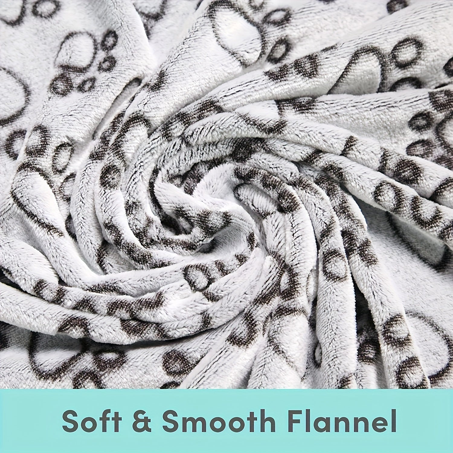 High-Quality Fluffy Pet Blanket Mat, Soft, Warm & Cute Cartoon Pattern
