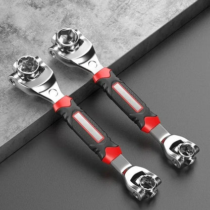 Universal Multi Functional Socket Wrench Set With Non Slip Handle  Rotating Bone Design 1