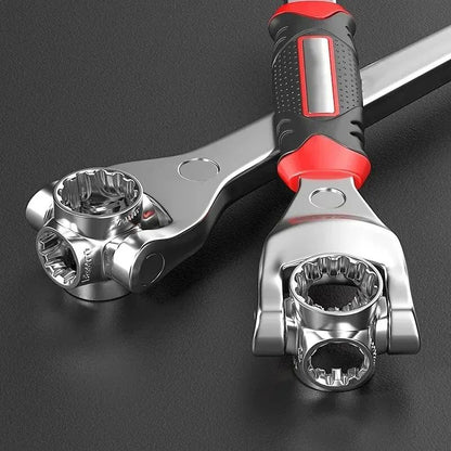 Universal Multi Functional Socket Wrench Set With Non Slip Handle  Rotating Bone Design 2